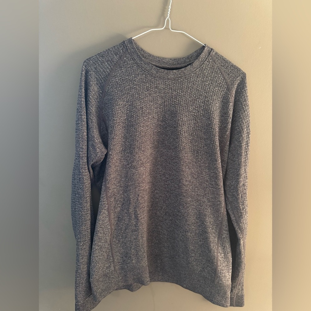 Lululemon Men's salt and pepper Knit Crewneck Sweater